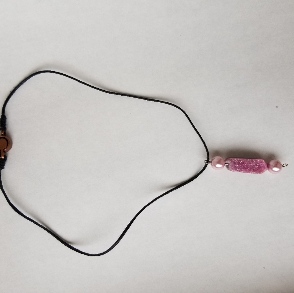 Pink Geode Choker Necklace
